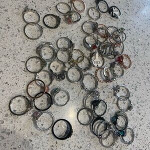 Mixed Women's Assorted Fashion Rings in Silver, Gold & Rose Gold